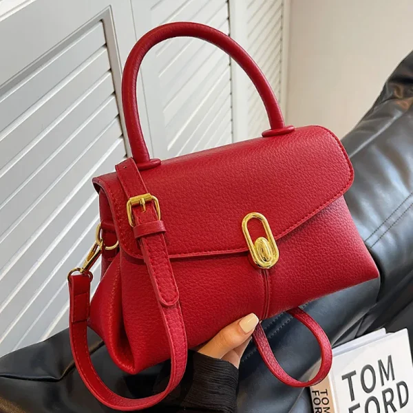 sac à main femme rouge élégant