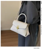 sac à main doré pour femme avec anse rigide