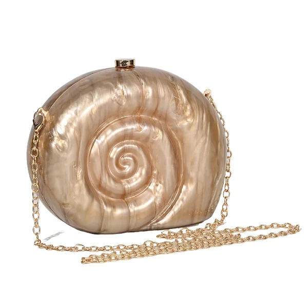 sac de soirée sablé coquillage - pour les féstivités éstivales