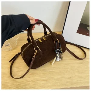 sac à main en daim marron