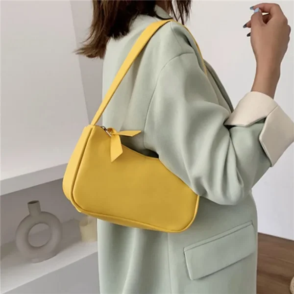 sac épaule jaune tendance
