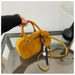 sac à main en daim jaune