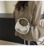 sac à main en simili cuir gris