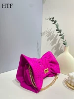 sac chic strassé rose fuchsia