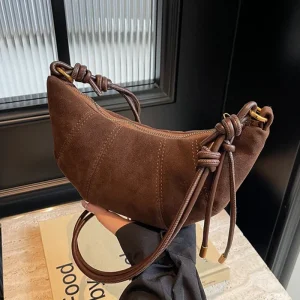 sac à main en daim marron