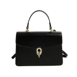 sac élégant en cuir noir