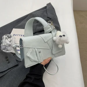 sac à main en jean blanc
