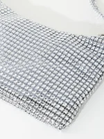 pochette argentée pour femme