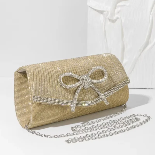 sac à main soirée doré