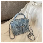accessoire mode en jean bleu