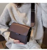 sac décontracté en cuir marron