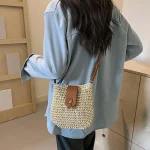 accessoire mode paille beige