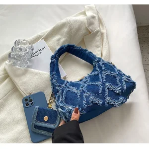sac à main jean tressé style urbain