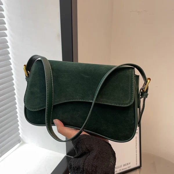 sac à main en daim vert
