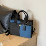 sac à main en jean noir bleu avec bandoulière