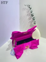 sac à main rose fuchsia nœud papillon