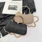 sac soirée noir lumineux