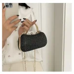 pochette chic pailletée noire