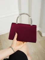 sac bordeaux strass pour occasions spéciales