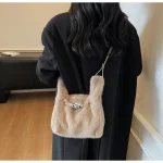 sac à main doux beige pour femme