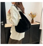 sac épaule en fourrure pour l'hiver