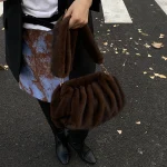 sac bouffant hiver en fourrure
